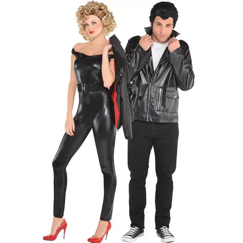 Adult Sandy Greaser And T Bird Couples Costumes Grease Party City