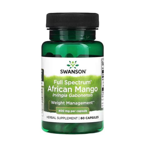 Swanson Full Spectrum African Mango 400 Mg 60 Capsules Shopee Thailand