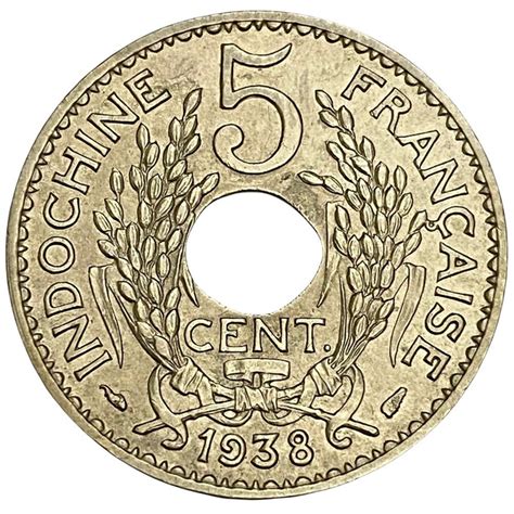 Французский Индокитай 5 сантимов 1938 г. - купить в интернет-магазине ...