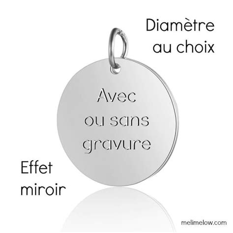 Pendentif Graver M Daille Ronde Taille Au Choix En Etsy