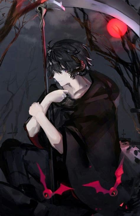 Thần Chết Dark Anime Anime Scythe Cute Anime Boy