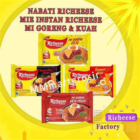 Jual Nabati Richeese Mie Instan Goreng And Kuah Mie Keju Ramen