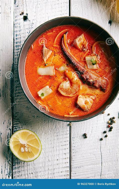 Traditional Thai Tom Yam Kung Soup Stock Photo Image Of Lunch Fresh