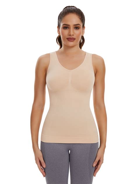 Comfree Women S Slimming Cami Shaper With Built In Bra Tummy Control