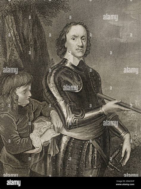 Oliver Cromwell 1599 1658 Político Y Militar Inglés Retrato