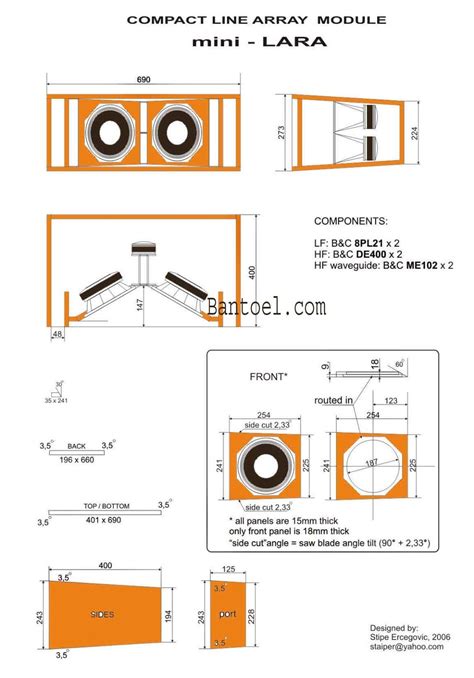 Kumpulan Skema Box Speaker Lapangan Terlengkap Dan Terbaru Inch