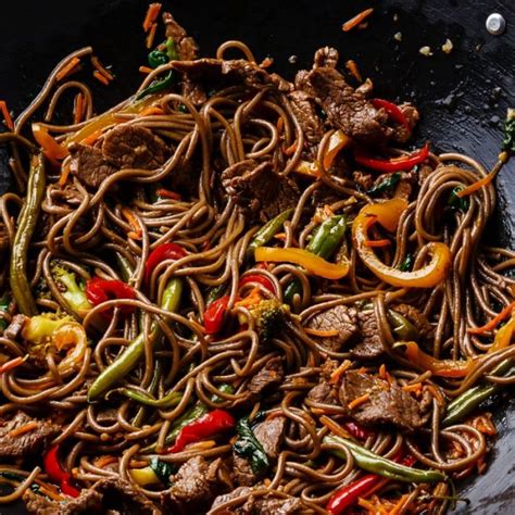 Quick And Easy 20 Minute Black Bean Beef And Noodle Stir Fry