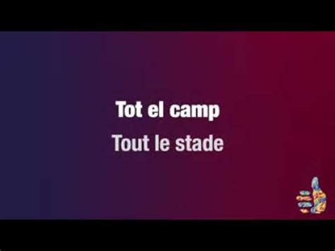 Hymme Fc Barcelone Paroles En Catalan Et Tradution En Francais Youtube