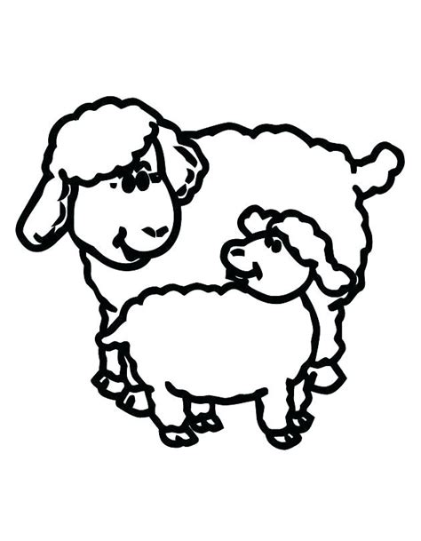 Lamb Outline Drawing | Free download on ClipArtMag