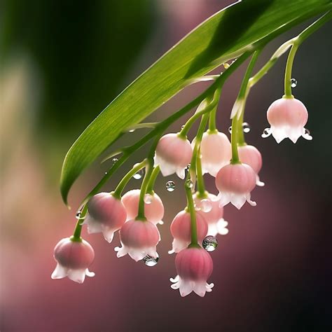 Premium AI Image Pink Flowers With The Raindrops On Them Are From The