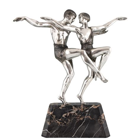 Absay bouffée Peignoir sculpture couple de danseur prof production