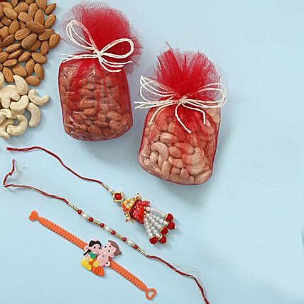 Buy Send Pearl Lumba Rakhi Set With Dry Fruits Online FNP