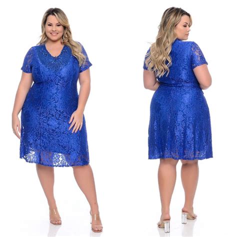 Vestido Midi Plus Size Moda Evangélica Madrinha Casamento G3 em