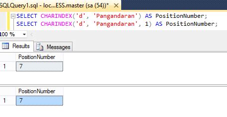 Sql Server Mencari Nomor Urut Posisi Karakter Dengan Charindex