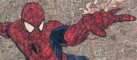 Spider Man Comic Collage Giclee Print Etsy