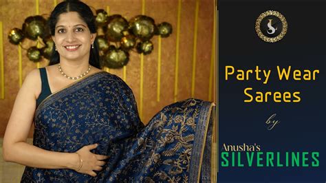 Party Wear Fancy Sarees Silverlines YouTube