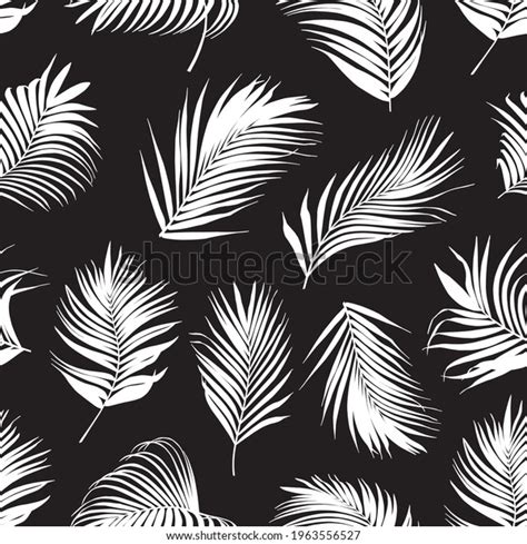 Palm Leaf Vector Seamless Pattern Stock Vector Royalty Free