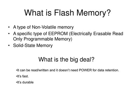 PPT - Flash Memory PowerPoint Presentation, free download - ID:654518