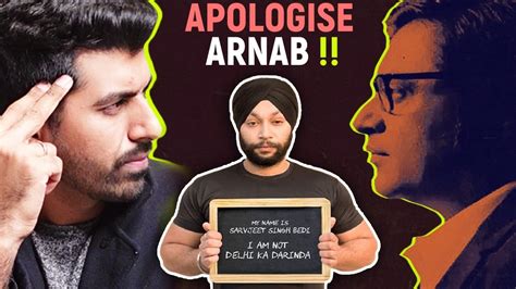 Arnab Goswami Should Have Apologised To Saravjeet Singh Shwetabh Amish Aggarwala Youtube