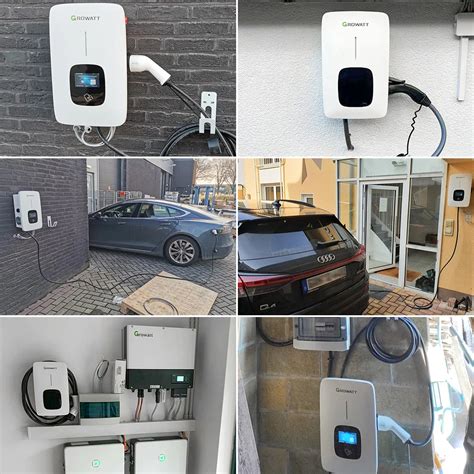 Growatt Fast Wall Box Ev Chargers Kw Dc Ev Car Charger Gbt A Three