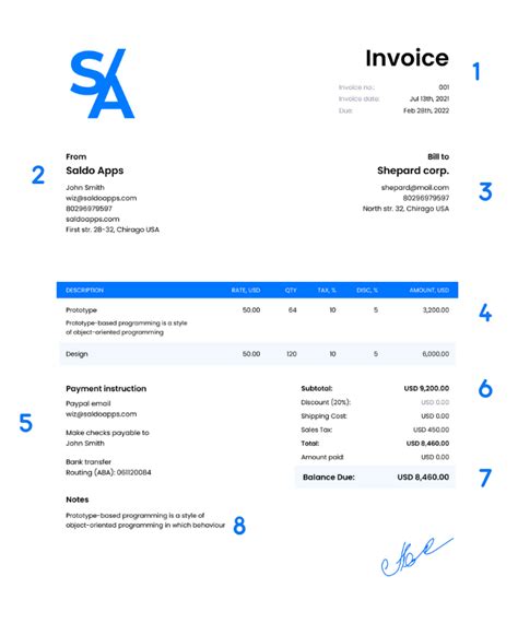 Filling Out An Invoice Easy Tips And Tricks Saldoinvoice