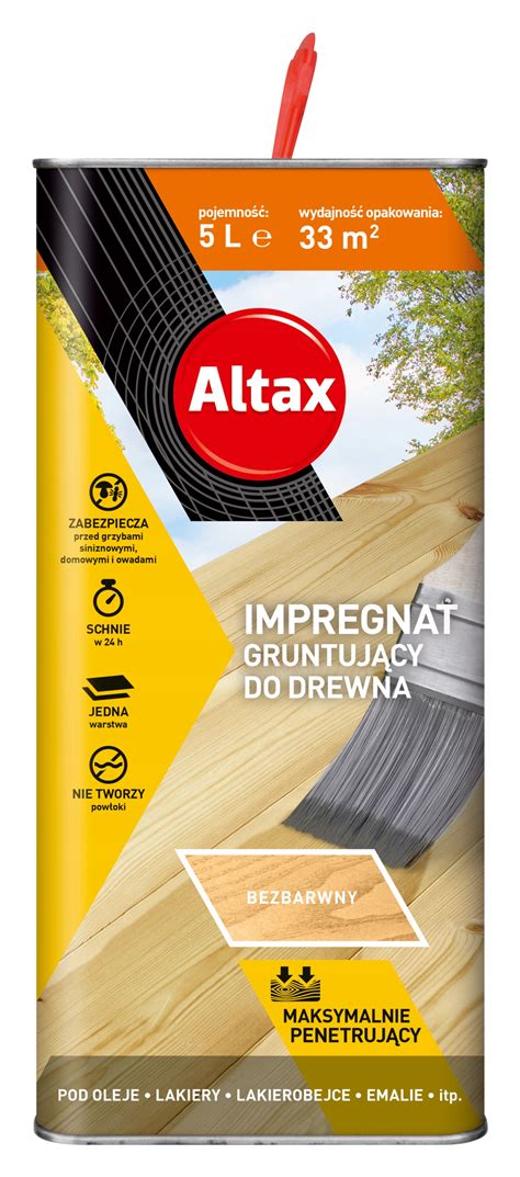 Altax Impregnat Gruntuj Cy Do Drewna Bezbarwny L Cena