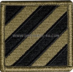 U.S. ARMY 3RD INFANTRY DIVISION PATCH (SSI)