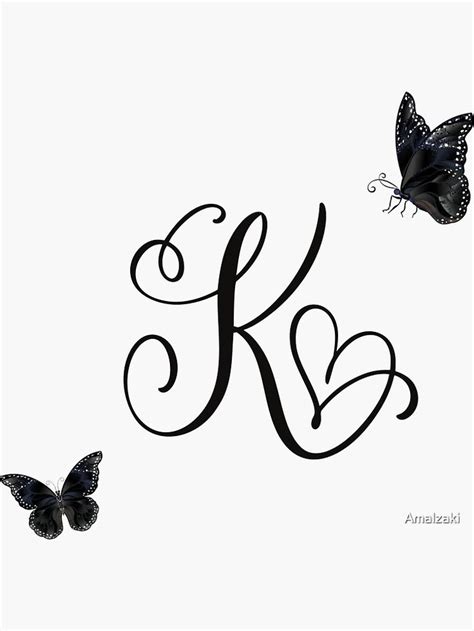 The Letter K Sticker By Amalzaki