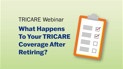 What Happens To Your Tricare Coverage After Retiring Webinar Youtube