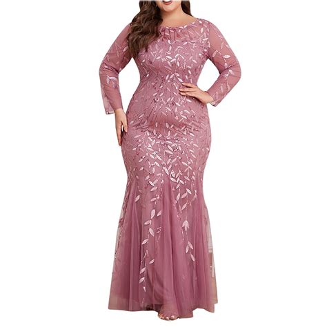 Qolati Women S Plus Size Mother Of The Bride Dresses Long Sleeve