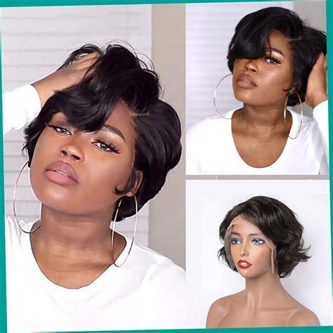 Buy Pixie Cut Wig VIPbeauty Wig 13x4 Lace Front Short Brazilian Curly