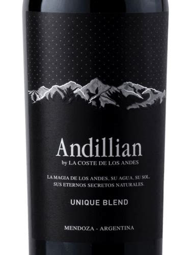 2019 La Coste De Los Andes Andillian Unique Blend Vivino United States