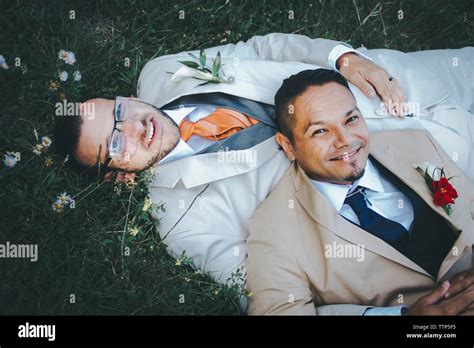 Gay Couple Smiling Suit Hi Res Stock Photography And Images Alamy