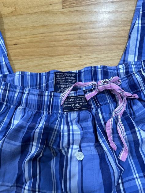 Polo Ralph Lauren Pajama Pants Mens Cotton Blue Flan Gem