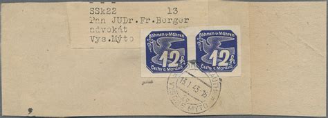 Stamp Auction Dt Besetzung II WK Böhmen und Mähren Sale 47