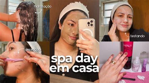 Spa Day Em Casa Hidrata O No Cabelo Testando Produtos Novos