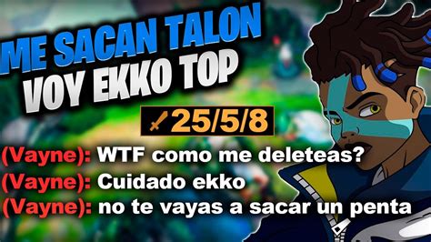 Me Saca Talon Muere Pero Lo Carreo Con Ekko Top Como Jugar Ekko En