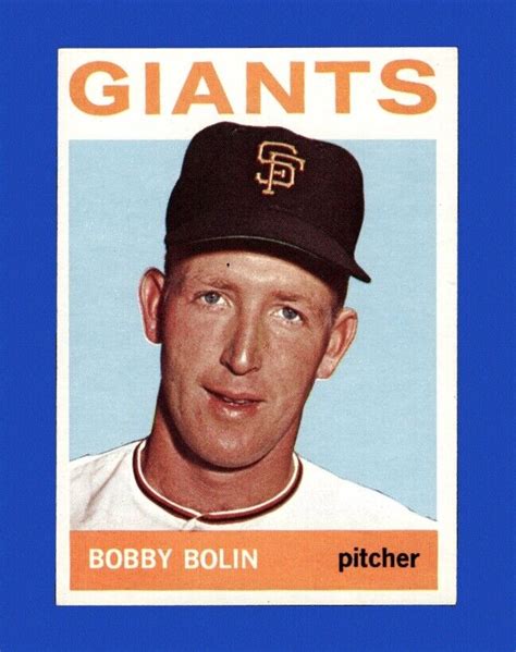 1964 Topps Set Break 374 Bobby Bolin NR MINT GMCARDS EBay