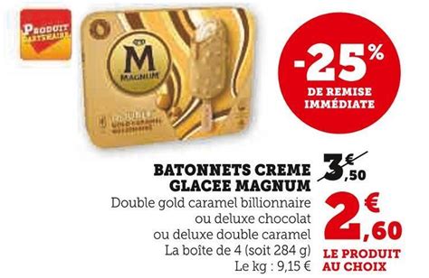 Promo Magnum Batonnets Creme Glacee Chez Super U