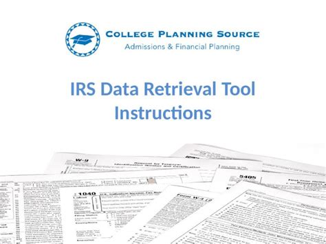 Pptx Irs Data Retrieval Tool Instructions What Is The Irs Data