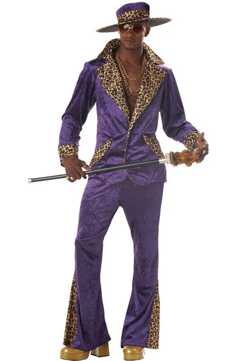 70s And 80s Sweet Daddy Pimp Mens Adult Costume Ebay