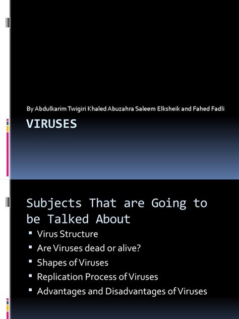 Viruses Project | PDF