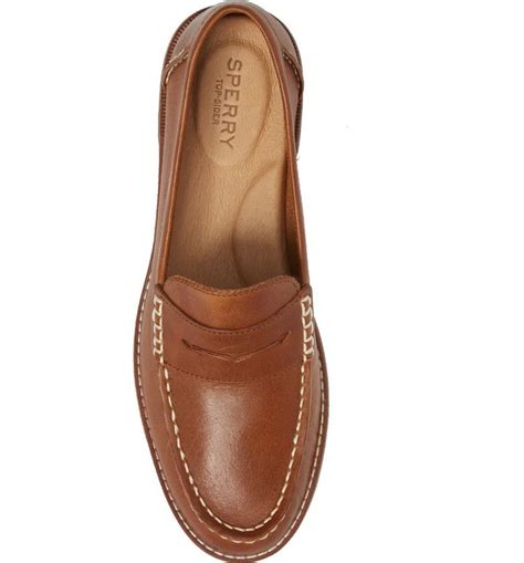 Seaport Penny Loafer Alternate Color Tan Leather Fashi Loafers