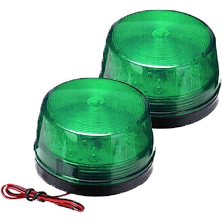 Amazon RUNAAJA 2PCS 12V Green LED Strobe Beacon Emergency Alarm