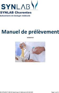 Manuel De Pr L Vement Synlab Charentes Laboratoire De Biologie M Dicale