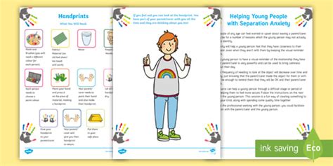 Ks1 Separation Anxiety Worksheet Helping Young People