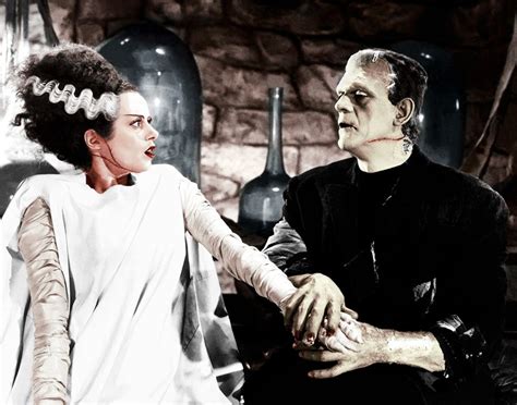 Vintagegal Elsa Lanchester And Boris Karloff In