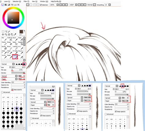 Paint Tool Sai Crayon Settings By Ayashige Doodles On Deviantart