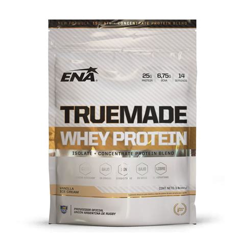 Ena True Made Whey Protein Sabor Vainilla X 1 Lb 453 G