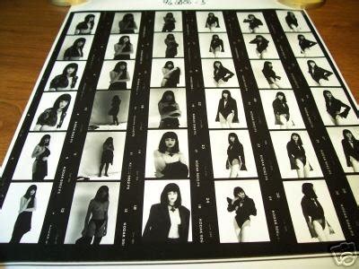 Semi Nude Model Claudia Chagall Contact Sheet Photo